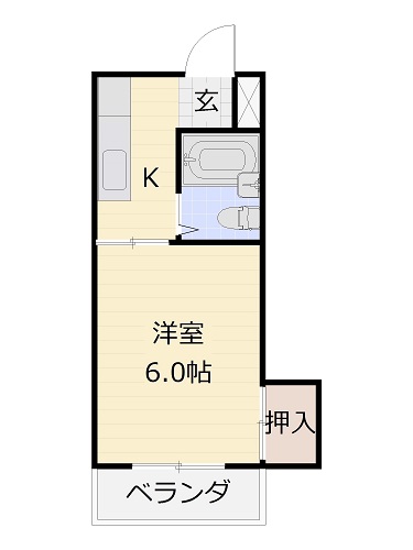 若樹ハイツの間取り