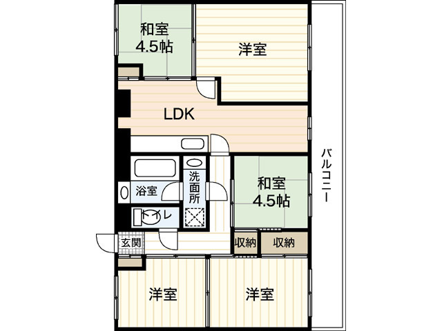 海老園春秋マンションの間取り