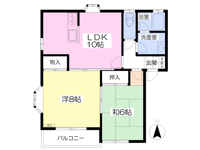 ニューパレス八坂Ａの間取り