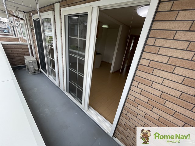 バルコニー　南西向きです