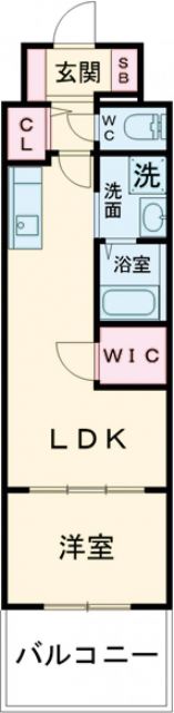 広島市南区比治山町のマンションの間取り