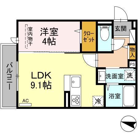 リライズ東雲の間取り