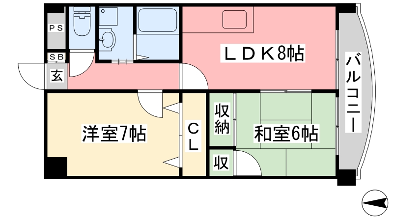 プレステージＡＣの間取り