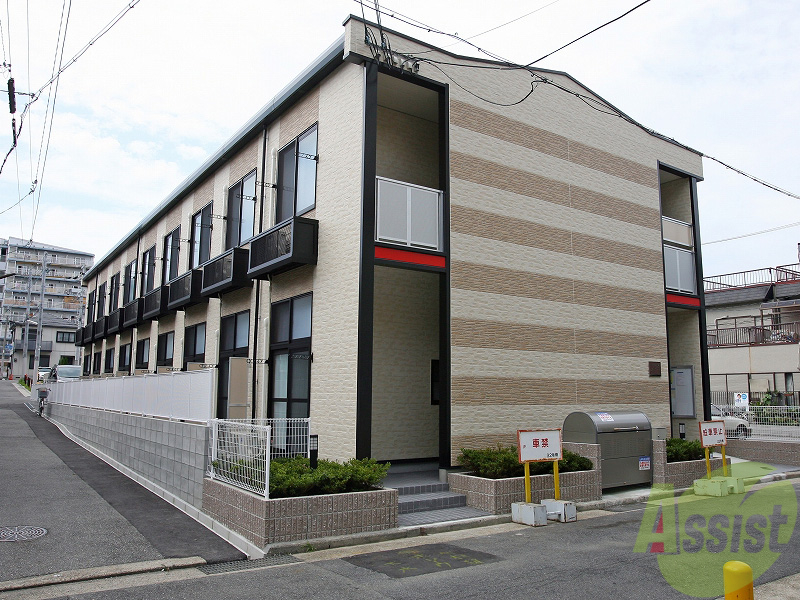 神戸市長田区五番町のアパートの建物外観