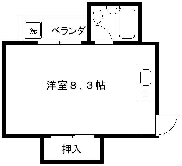 大橋ハイツの間取り