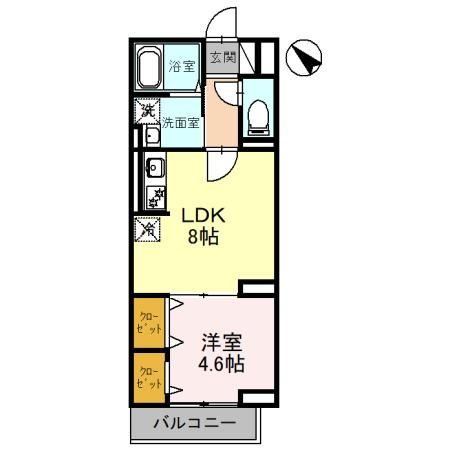 レクシア白子 IIの間取り