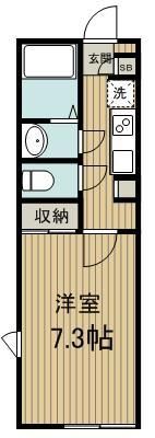 埼玉県さいたま市大宮区土手町１（マンション）の賃貸物件の間取り