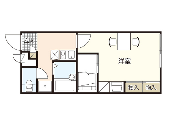 レオパレスグラシューズＫの間取り