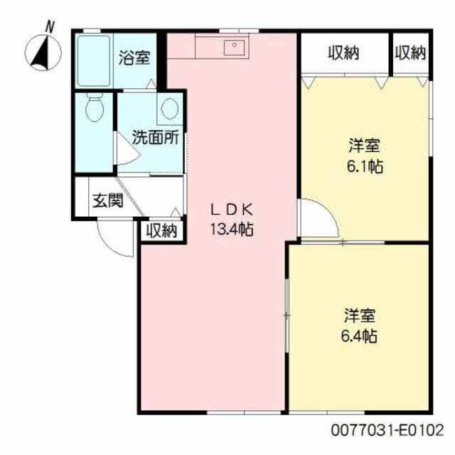 リジェール尾倉パートII　　　Ｅ棟の間取り