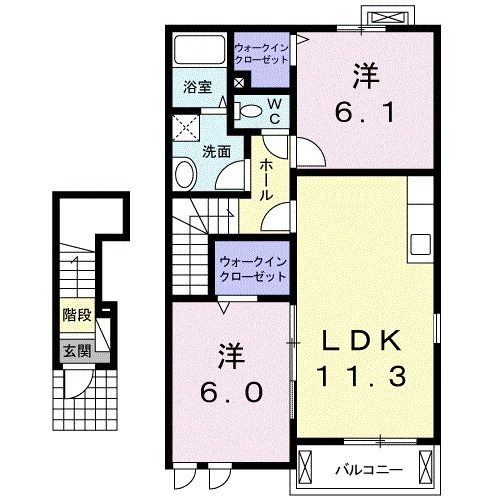 Ｈｅｉｇｈｔｓ紫陽花庵の間取り