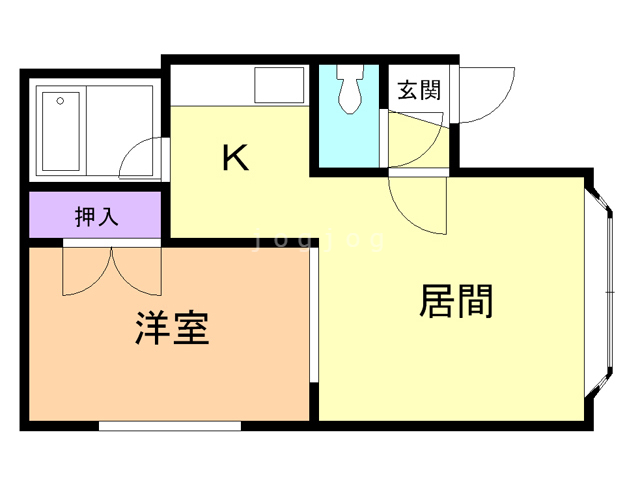 苫小牧市泉町のアパートの間取り