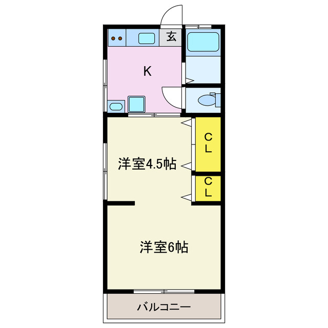 アビターレ和尚塚古市マンション第3の間取り