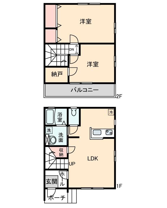 笛吹市石和町河内のアパートの間取り