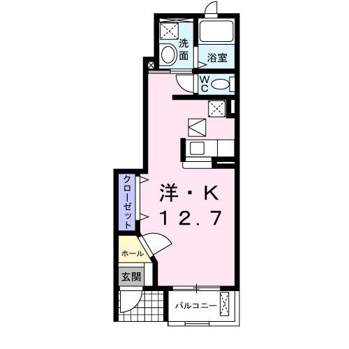 揖保郡太子町立岡のアパートの間取り