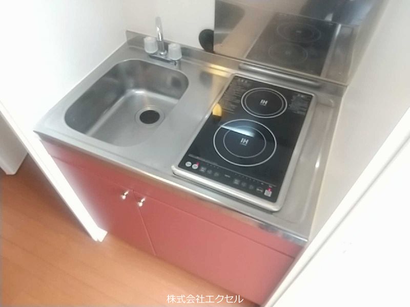 キッチン　2口コンロ付き