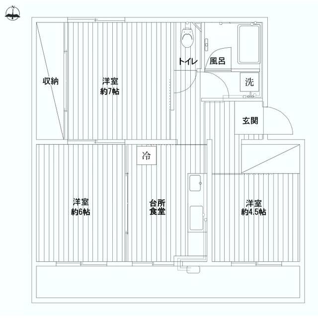 逗子市池子のマンションの間取り