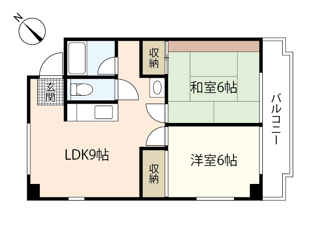 広島市西区中広町のマンションの間取り