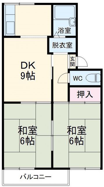 セジュール下条の間取り