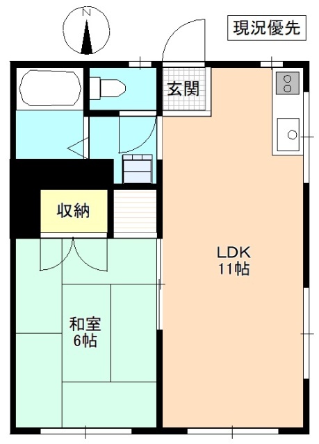 ヴィラ横田の間取り