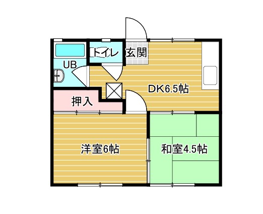 サンコーポ坂田A-2の間取り