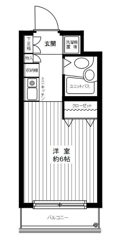 【川崎市高津区梶ケ谷のマンションの間取り】