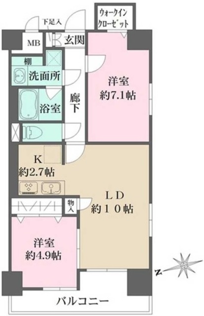 パークフラッツ日本橋馬喰町の間取り