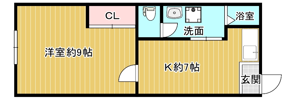 NHハイツの間取り