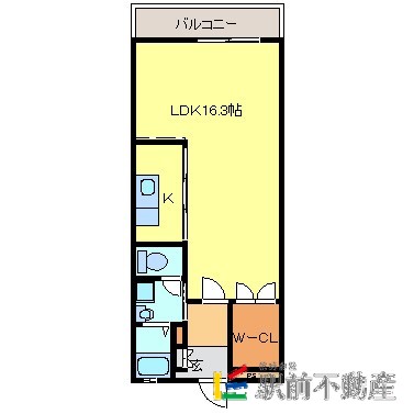 大牟田市本町のマンションの間取り