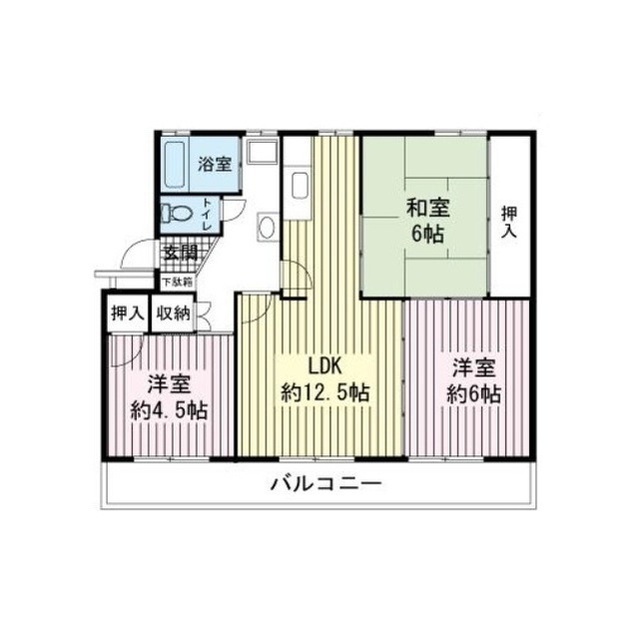 ＡＺ　Ｇａｒｄｅｎ千本浜公園２号棟の間取り