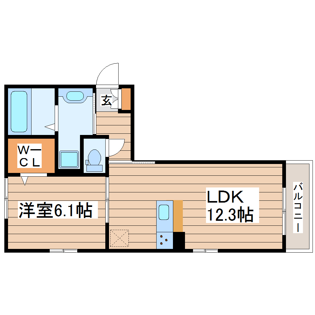 ルミエール榴ヶ岡の間取り