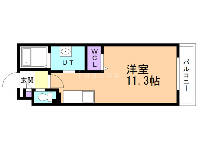 函館市美原のマンションの間取り