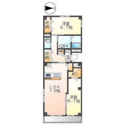 仮称）三郷市谷中マンション新築工事の間取り