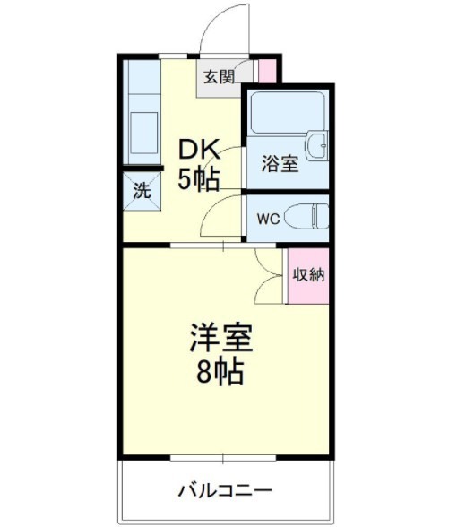 浜松市中央区坪井町のマンションの間取り