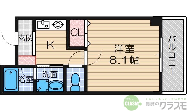 茨木市豊川のマンションの間取り