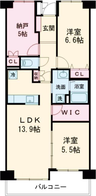 ニューガイアリルーム北葛西 ５８の間取り