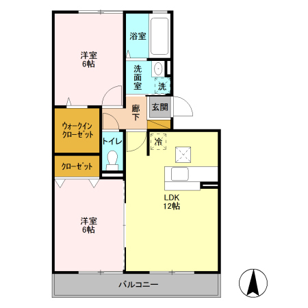 メゾンド城東の間取り