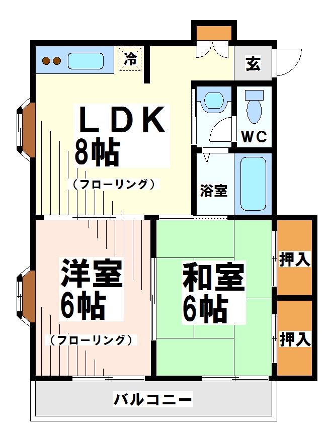 杉並区荻窪のアパートの間取り