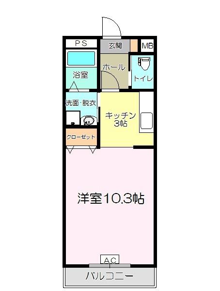 松江市堂形町のマンションの間取り