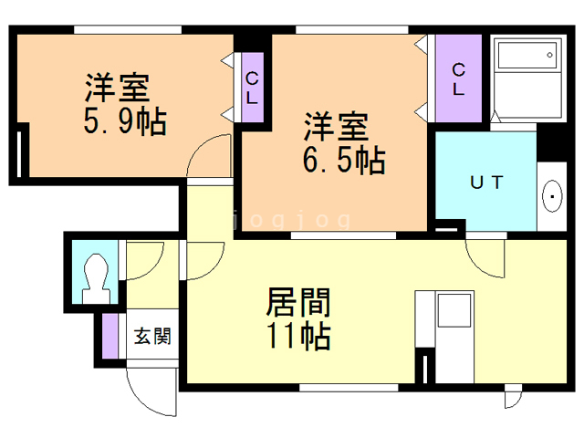 セジュールYukiBの間取り写真