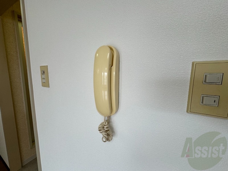 セキュリティ　来客時にはこちらのチャイムが鳴りますよ。