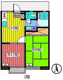 ハイツサキタマ2の間取り