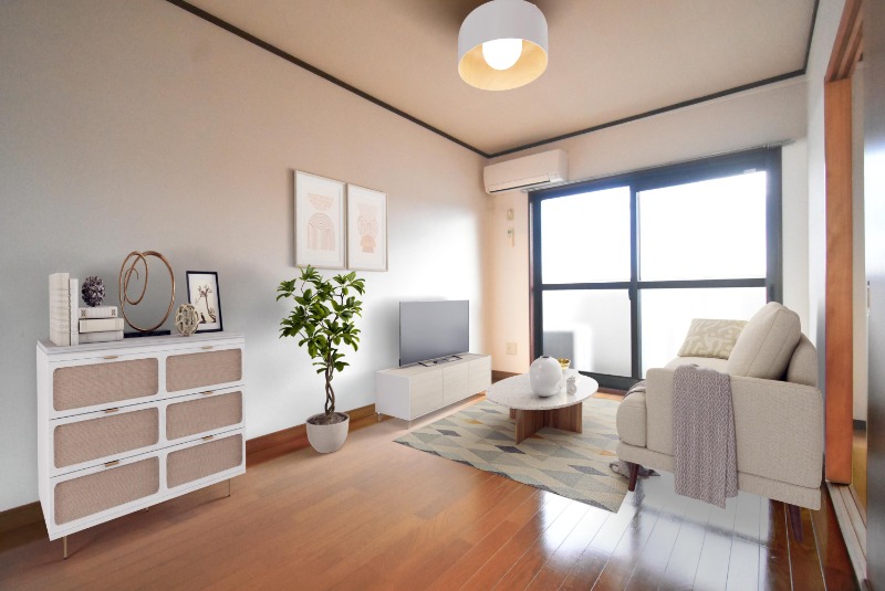 居室・リビング　ＣＧ家具になります。物件に付帯するものではありません。