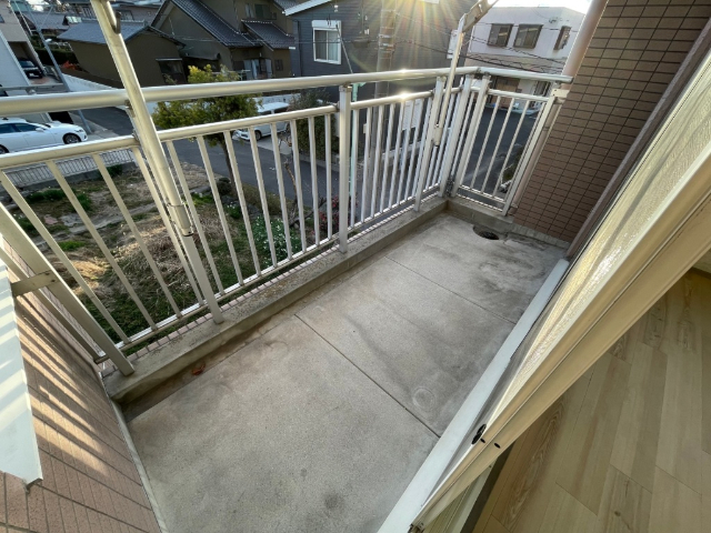 バルコニー　広いベランダです
