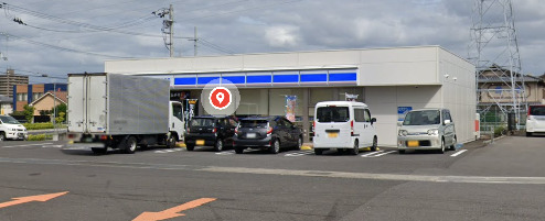 コンビニ　ローソン 高松鹿角店（コンビニ）まで1391m