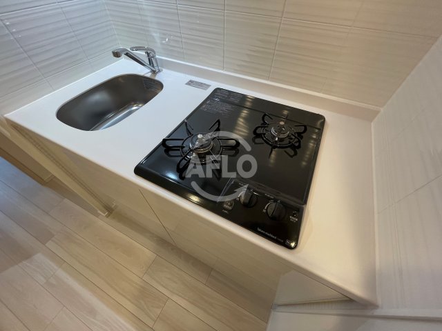 キッチン　S-RESIDENCE堺筋本町Deux　2口ガスシステムキッ