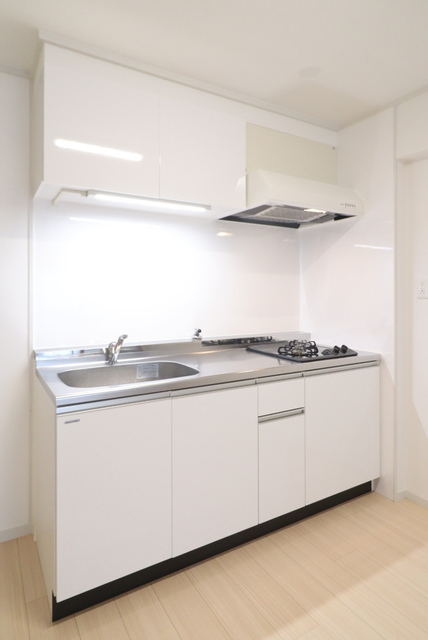 キッチン　コンロ設置済みのキッチンです