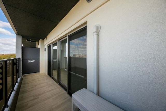 バルコニー　洗濯物もたくさん干せそうです