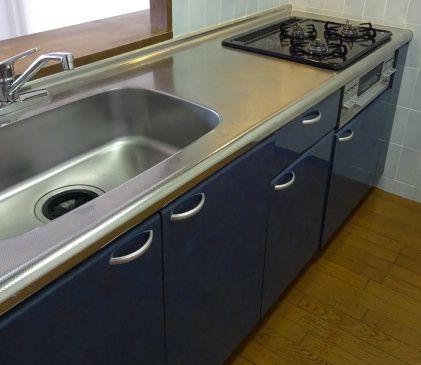 キッチン　実際は反転の間取りです。