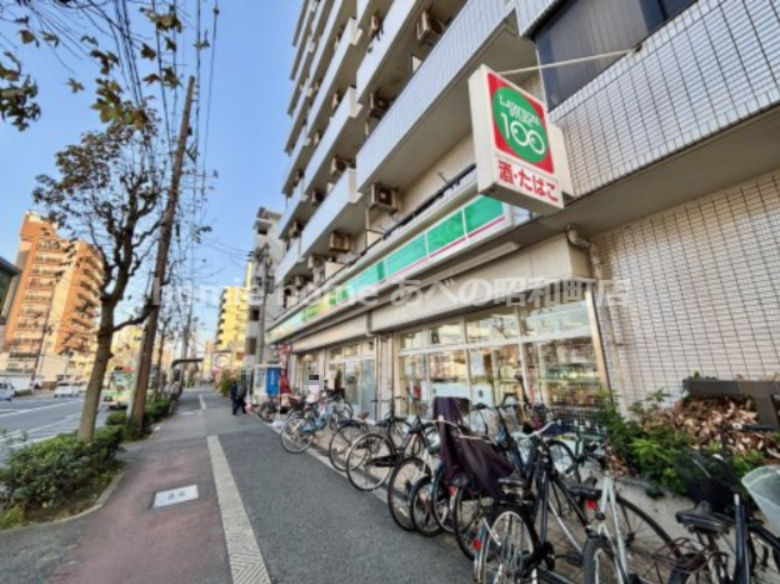 コンビニ　ローソンストア100 LS東住吉矢田店（コンビニ）まで179m