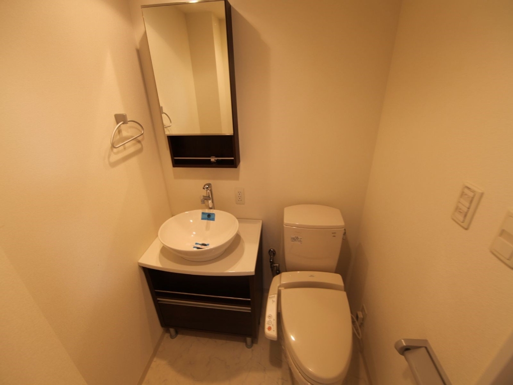 洗面設備　脱衣所（独立洗面台・温水洗浄便座）